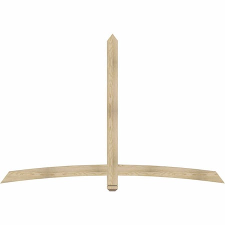 Ekena Millwork Bellingham Rough Sawn Timber Gable Bracket, Douglas Fir, 84"W x 56"H x 2"D x 4"F, 16/12 Pitch GBW084X56X0204BEL00RDF